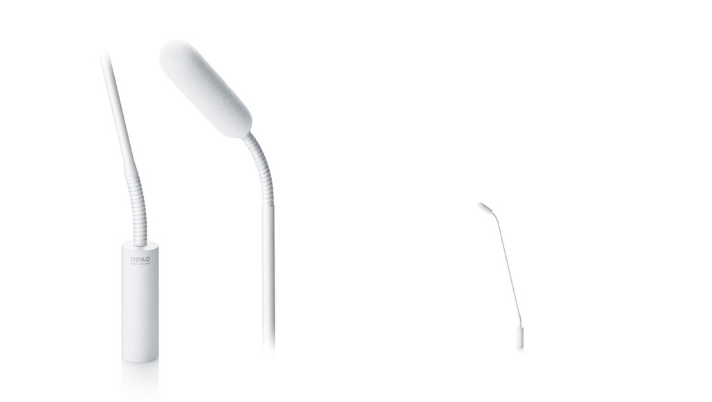 DPA 4098 CORE Supercardioid Mic, White, XLR, 47 cm (18 in) Boom, top and bottom Gooseneck