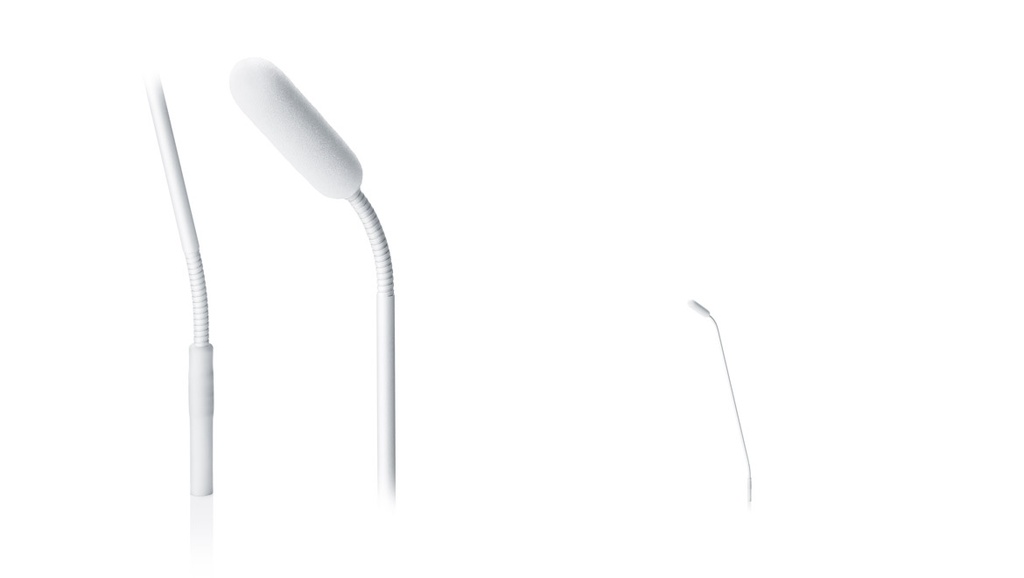 DPA 4098 CORE Supercardioid Mic, White, MicroDot, 43 cm (17 in) Boom, top and bottom Gooseneck