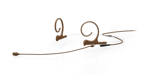 [4266OPFC03LH] DPA 4266 CORE+ Omni Flex Headset Mic, 110 mm Boom, Brown, 3-pin LEMO